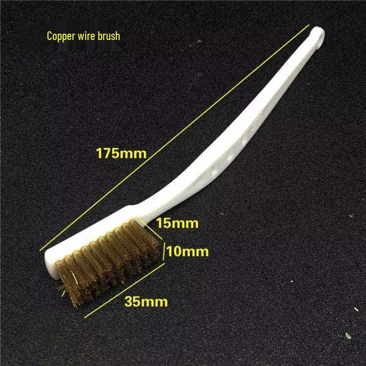 Steel Wire Brushes with Wooden Handle for Rust Removal and Polishing, Suitable for Antique Play and King Kong Bodhi Walnut Cleaning.