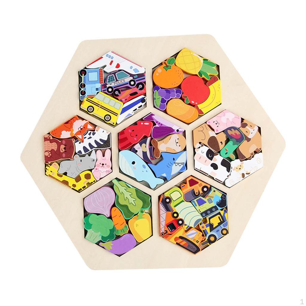 Kids Wooden Puzzle for Cognitive Development And Learning Gift