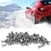 100 Pcs Tire Studs Silver Universal Abrasion Resistant Anti Slip Tire Snow Spike for ATV UTV Forklift