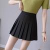 Women's High Waist Solid Color Pleated A-Line Short Skirt for Spring and Autumn 2025