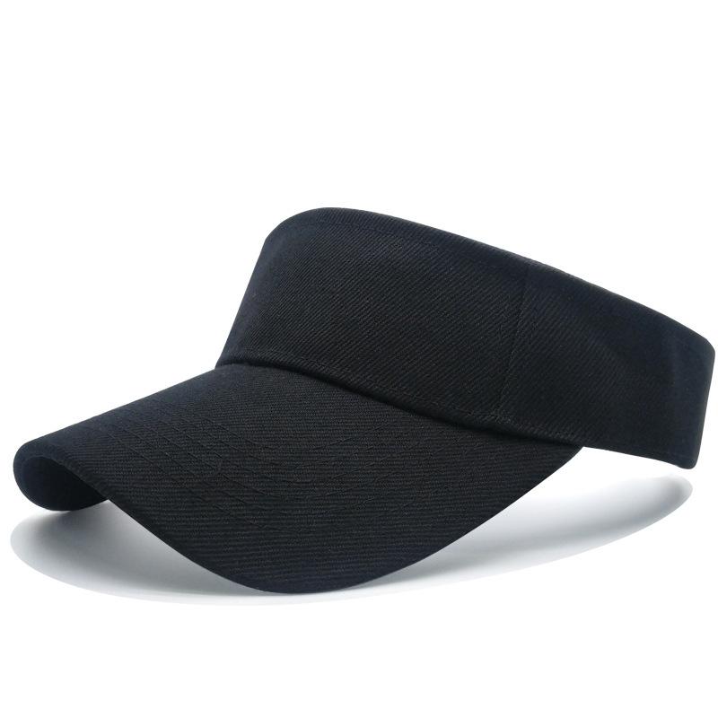 Custom Color Summer Beach Visor Hat Outdoor Sun Protection Curved Brim Striped Style for Sports Travel Fishing Empty Top Gorras