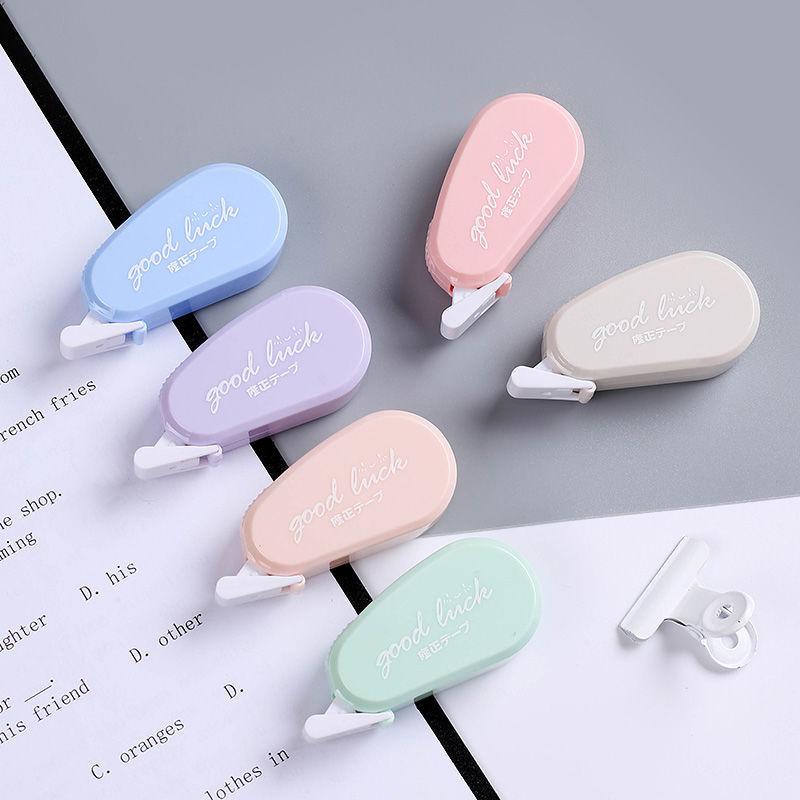 6Pcs/Kit Correction Tape One Tone Translucent Corrector Kids Student Altered Tape School Office Supplies