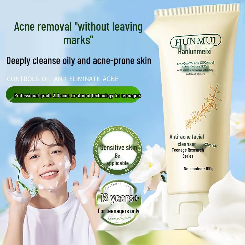 BAILUHUI Teen Acne & Oil Control Facial Cleanser