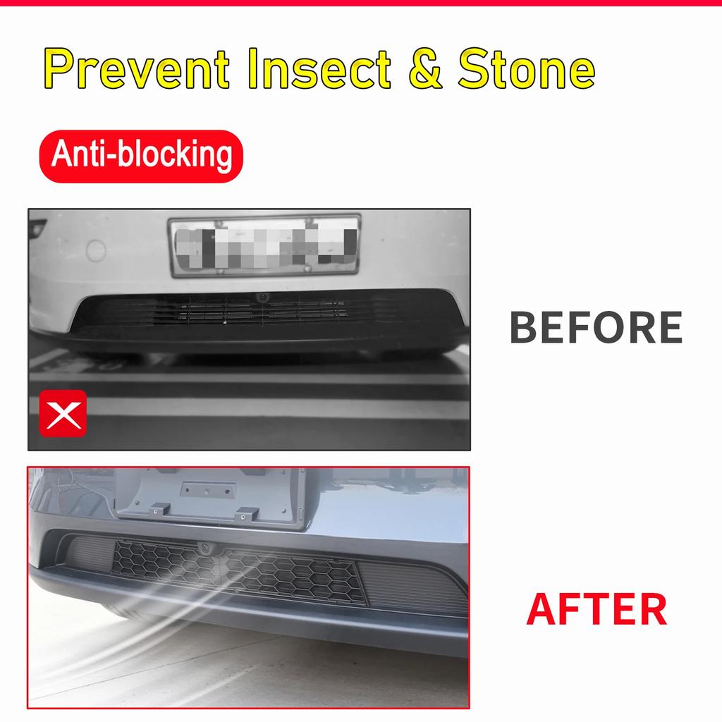 For Tesla New Model Y 2025 Launch Juniper Lower Bumper Anti Insect Net Anti Dust Proof Inner Vent Grille Cover Insect-proof