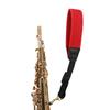 Saxophone Nylon Neck Strap with Thick Soft Padded Adjustable Buckle Black Hook for Baritone Alto Tenor Soprano Sax