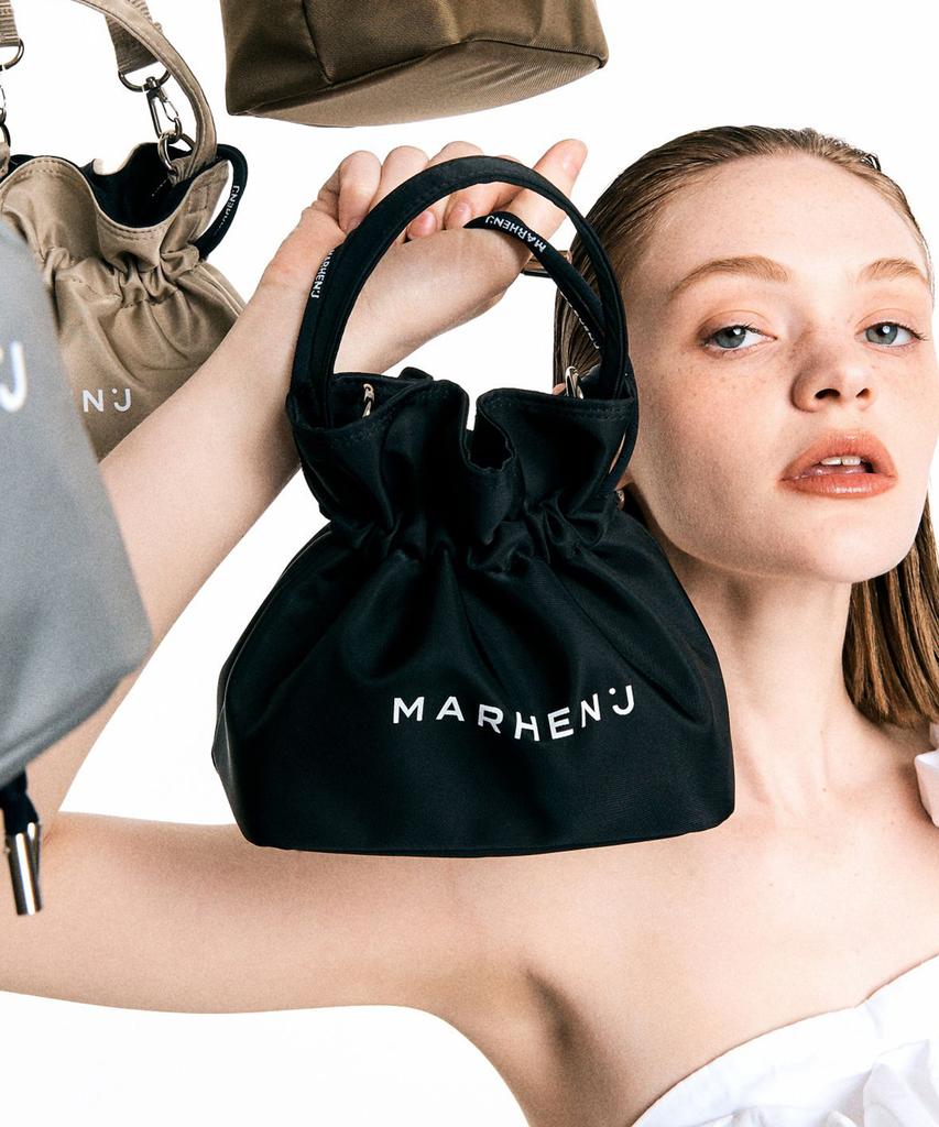 Marhen.J Charong Nylon Mini Bucket Crossbody Bag