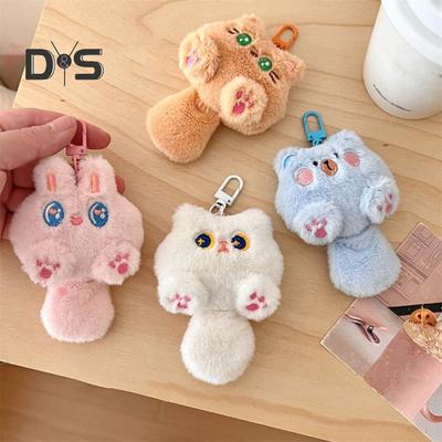 Wisiorek z motywem kotka z klipsem, broszka z królikiem i misiem, zmywalna, lekka, dziewczęca torba szkolna, torba na ramię, dekoracja DIY, pluszowa lalka, wisząca zawieszka