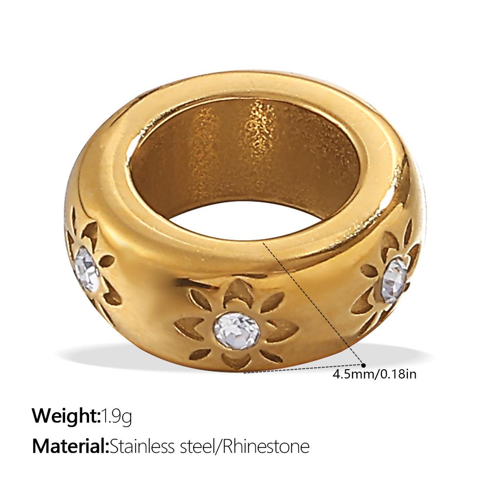 European and American creative colorful and diverse DIY pendant stainless steel plated 18K gold versatile pendant collection