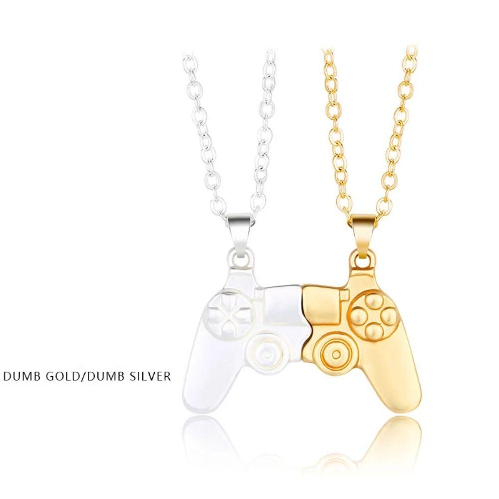 Friendship Matching Neck Chain Game Controller Gamepad Pendant Couple Necklace  Jewelry Gift
