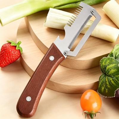 Multi-Function Kitchen Tool Onion Slicer Fruit Peeler Bottle Opener Stainless Steel For Fruit Vegetable Peeler Cutting Tool