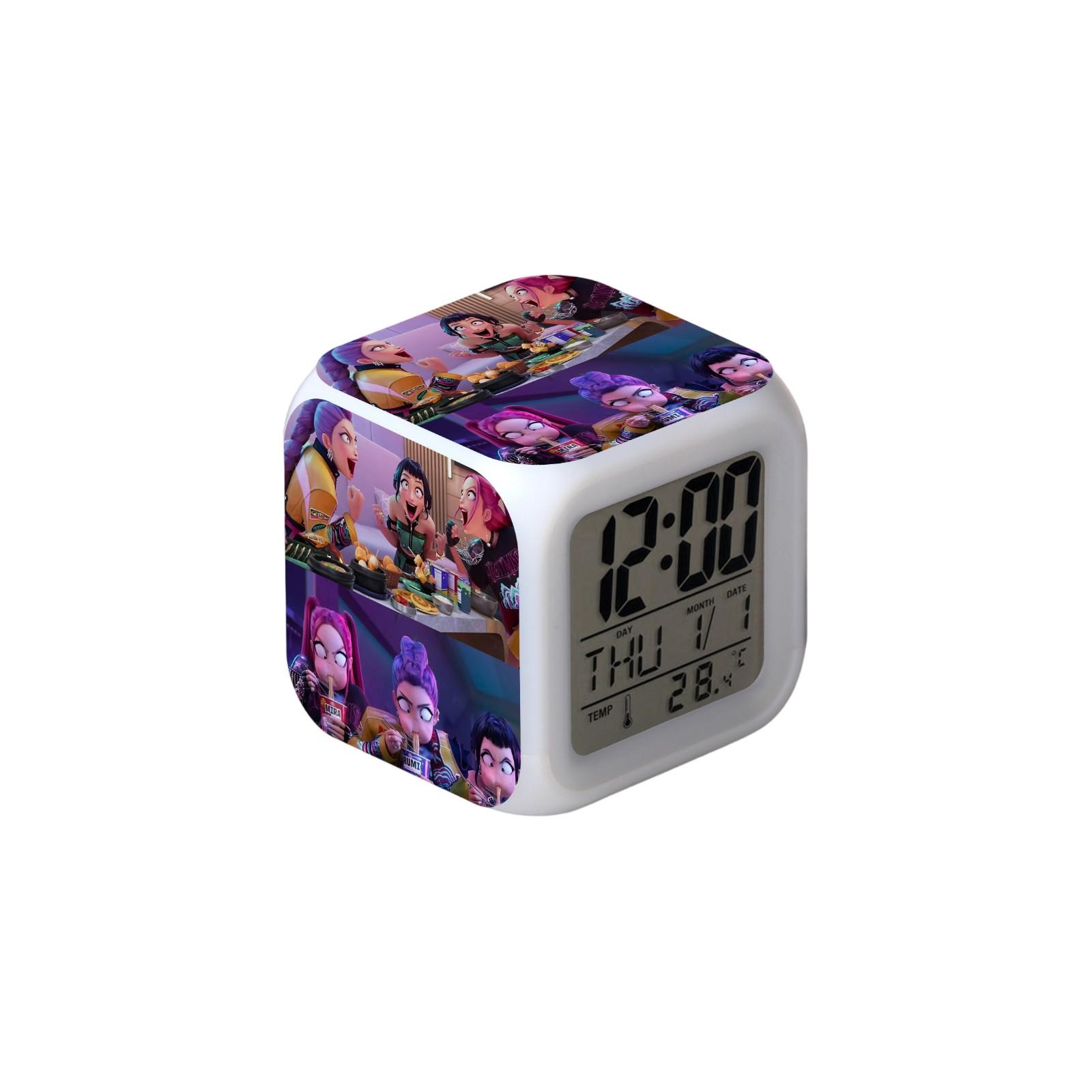 

Красочный светодиодный ночник-будильник, креативный праздничный подарок для кино и ТВ One Size