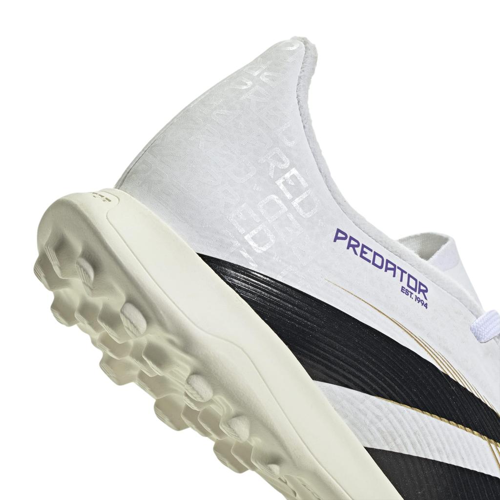 Futsal Shoes Junior Predator LEAGUE TF Boys Girls Footwear Metallic Cm [Adidas] 17-24.5cm White/Core Black/Gold (JI1152) 19.0