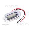 2PCS Truck Side Marker Lights 6 LED Bulbs Car License Number Plate Light for SUV Truck Trailer Van Motorcycle Signal Lamp Univer