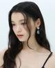 Lovuee Square Cut Glass Cameo Earrings