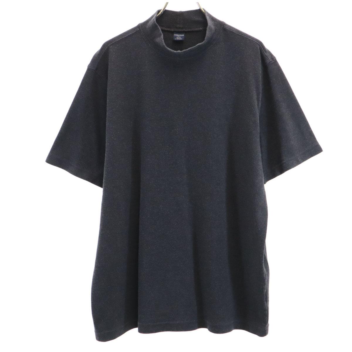 

LANDS END Футболка с коротким рукавом и воротником-стойкой L Угольно-серая Мужская Б/у