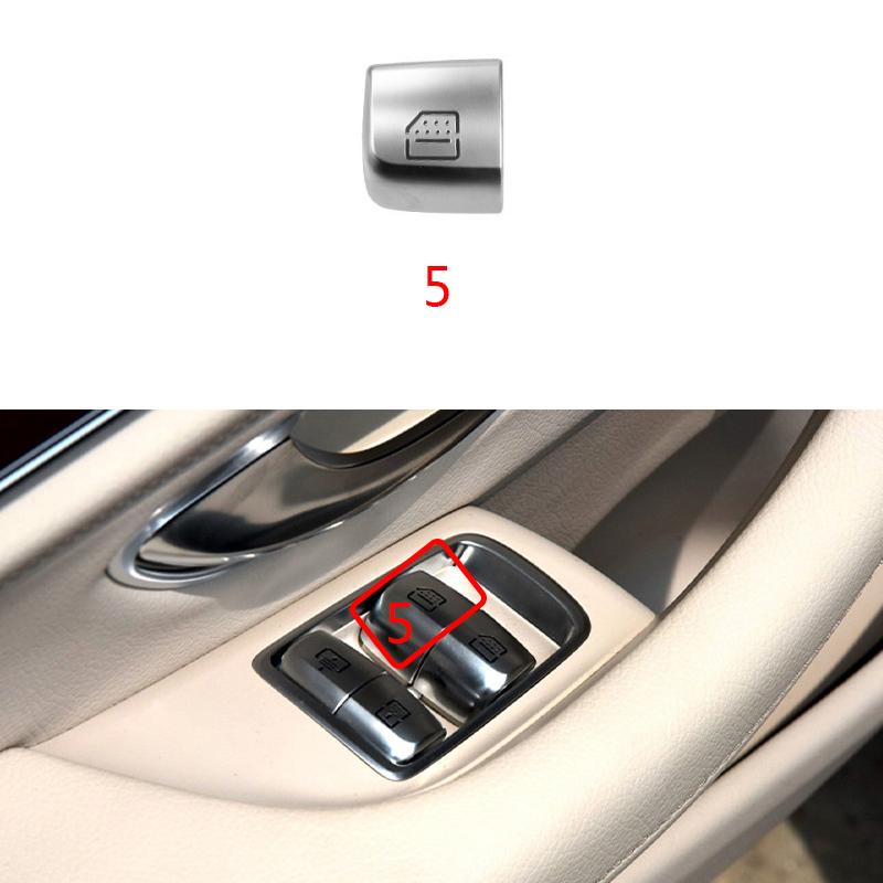 Auto Heckscheiben-Schalterknopf-Abdeckung Fahrzeugtürglas-Steuerschalter-Kappe Für Mercedes Benz W222 Für S-Klasse 2014-2020 222905150