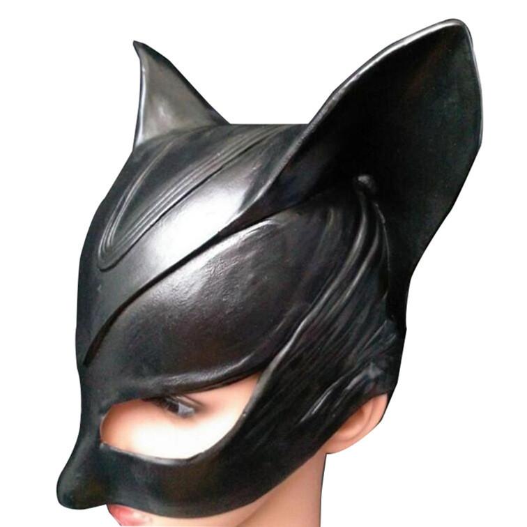 Black Cat Woman Mask And Whip Set For Halloween Costume Party Fun And Role Play