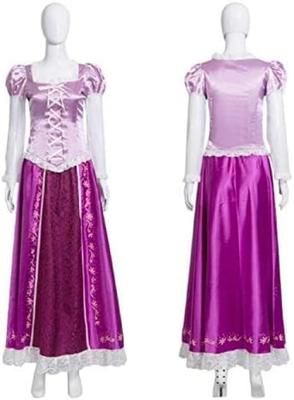 Midoriya Rapunzel Prenses Elbisesi Cosplay Cadılar Bayramı XL Beden Kostüm, Kostüm, Kostüm, Yüksek Kaliteli Cosplay, Kadın