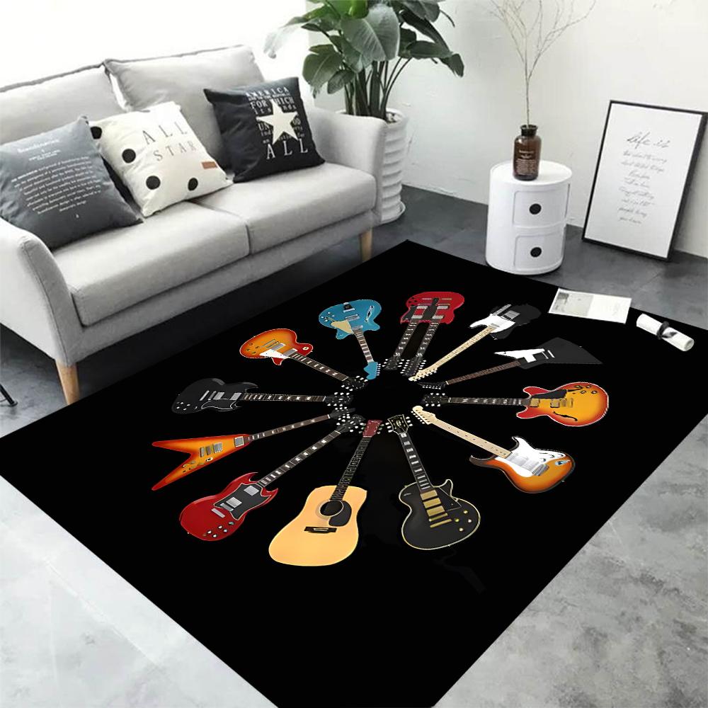 

Коврик для классической гитары, электрогитары, баса, коврик для гостиной, спальни, дивана, коврик для двери, детский игровой нескользящий напольный коврик 50X80cm