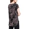 T-shirt HiLo - Urban Classics - Camo - Femme - Col large - 60% coton, 40% polyester