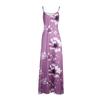 Women Sexy Off Shoulder Sleeveless Casual Floral Printing Dress Long Dress