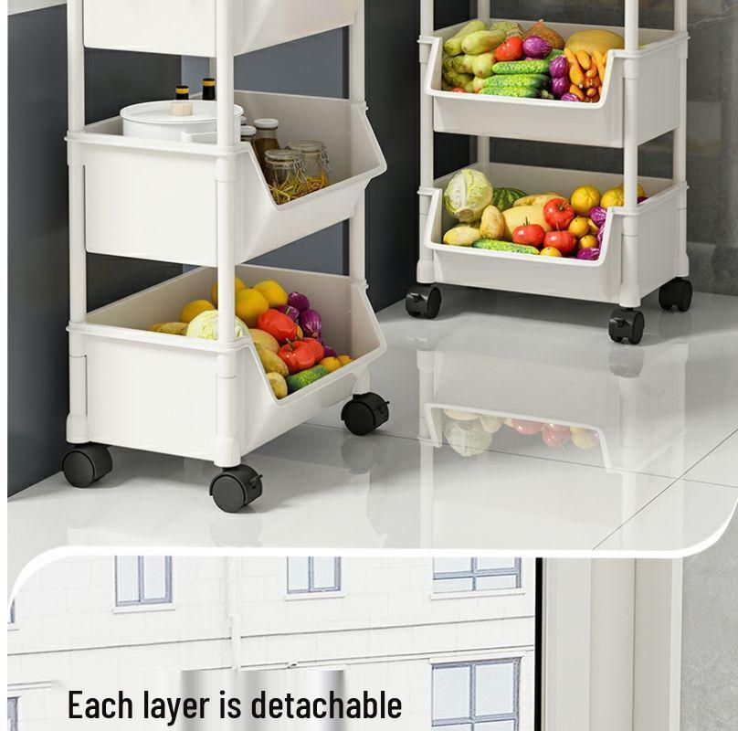 Multi-layer Kitchen Storage Rack for Snacks, Fruits, and Vegetables