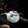 230ml Palace Luxury Ceramic Teapots Hand Painted Flowers and Birds Tea Pot Travel Portable Filter Kettle Home Tea Set 1pcs Pot