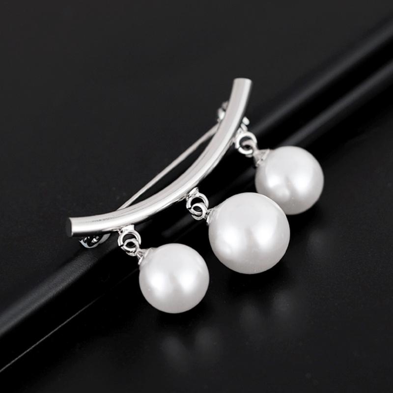 Simple Imitation Pearl Brooch Women's Accessories