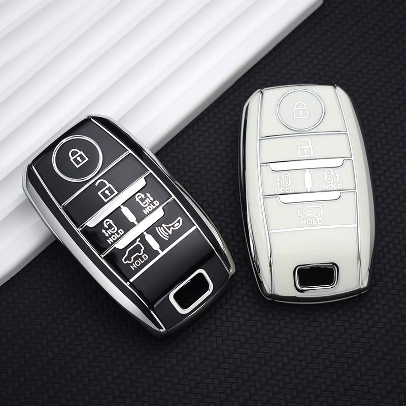 5/6Button Shell Tpu Smart Keyless Remote Car Key Case Cover For Kia Sedona Grand Carnival Snugly Sorento L580 Kia Doule Carnival