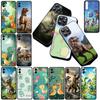 Cover for Xiaomi Redmi Note 12 11 10 A3 Pro 10A 10C 12C Note12 5G 4G Casing Silicone Phone Case Wallpaper Dinosaur Anime