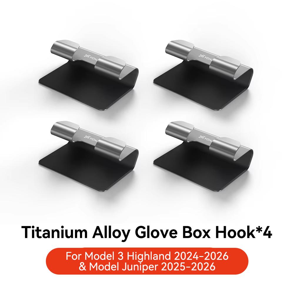 YZ For New Tesla Model 3 Y Highland Juniper 2025 Glove Box Hook Multifunctional Storage Hanger Interior Modification Accessories