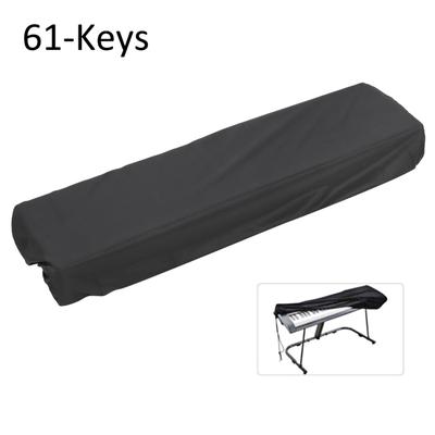Copertura antipolvere per tastiera pianoforte digitale impermeabile antipolvere Accessori per strumenti musicali Nero 61 tasti