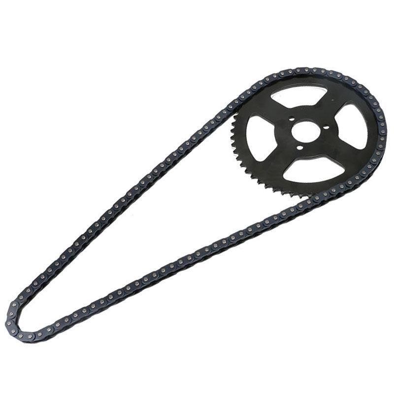 Hinterritzel 26mm T8F 54Z mit T8F 108 Kette für 47ccm/49ccm Motoren