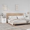 Vidaxl Nightstands, 2 Pcs, White, Wood-Based Material
