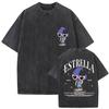Vintage Washed Mora Lo Mismo De Siempre Album Letter Print TShirt Mens Women High Quality Fashion Oversized Cotton T Shirts