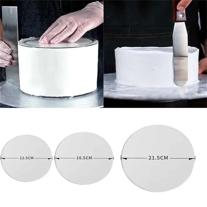 Runde Acryl-Kuchenscheiben Topper Wiederverwendbare Platten Scheibenbasis für Kuchen Verzierung Dekorationszubehör Backzubehör 2 Stück