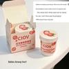 CIOV Strawberry Ice Cream Cone Lip Balm - Honey Flavored, Moisturizing & Hydrating Lipstick