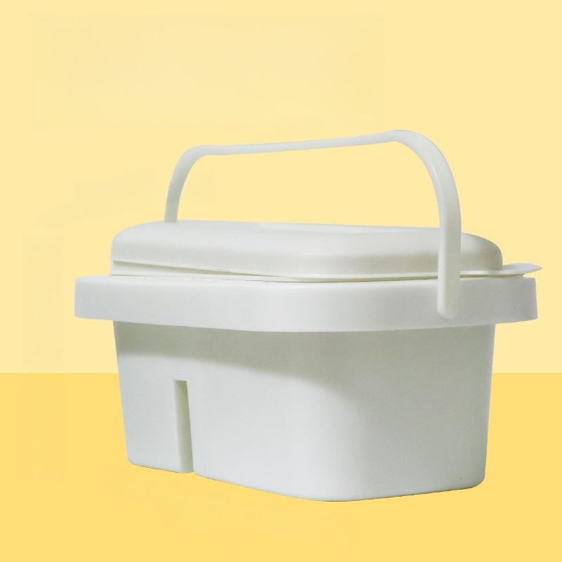 

Multi-Use Nail Brush Basin With Brushes Holder Paintbox Palette Artist Cleaner Cup For Nail Art Accessory With Lid белый