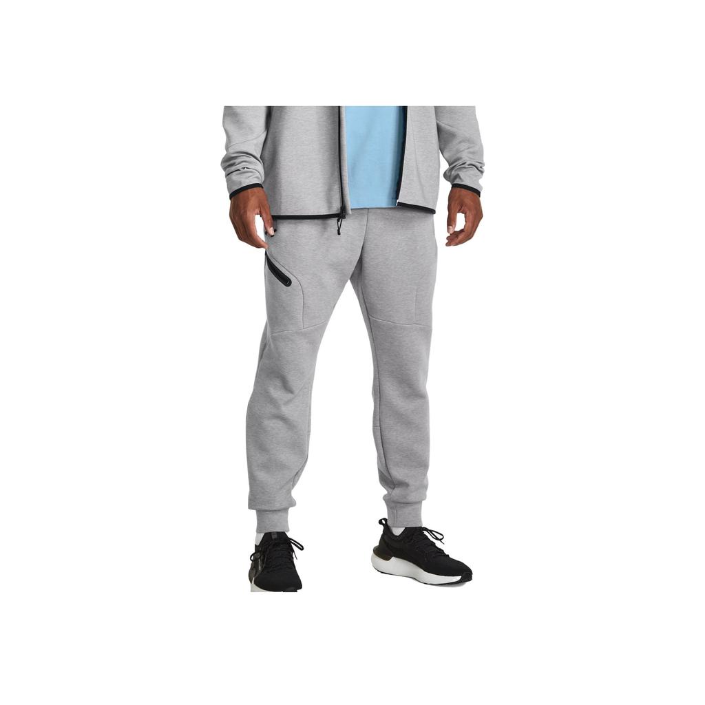 Under Armour Solid Color Elastic Waist Casual Pants Men bottoms Gray 1379808-011