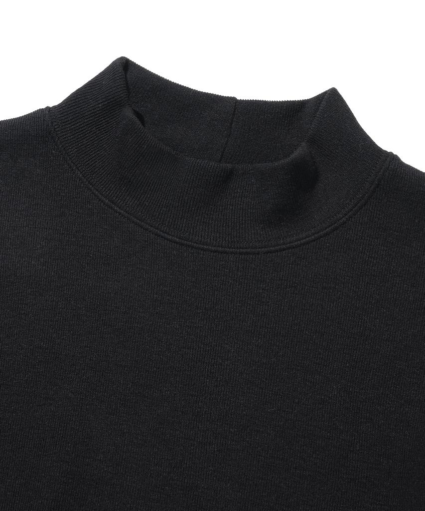 KNITTED Half Turtleneck Long Sleeve Knit Black
