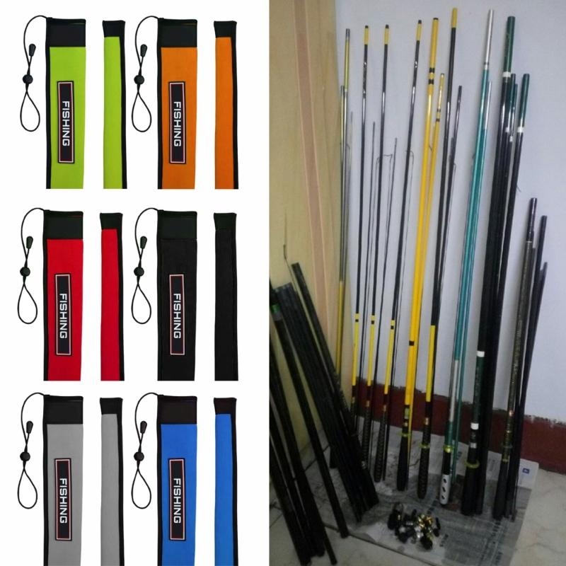 Fishing Poles Sleeves Gloves Fishing Rod Cover Fishing Rod Sock Snag Resistant Protective Cover for Baitcasting Rod