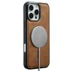 LC.IMEEKE L6 For iPhone 16 Pro Max Case PU Leather Coated PC TPU Phone Cover Compatible with MagSafe