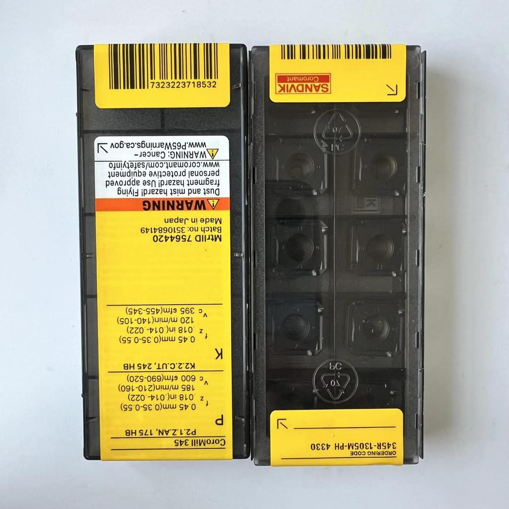 Original Sandvik / 345R-1305M-PH 4330 / CNC Lathe Carbide Blade 10 PCS