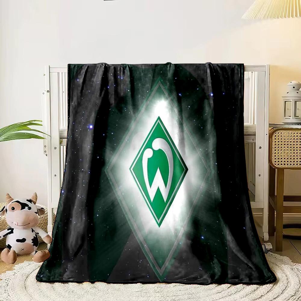 Green Diamond Logo Designed Flannel Blanket for Bedroom, Living Room, Sofa, and Nap