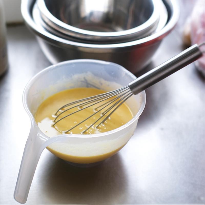 Versatile Measuring Cup Durable Measuring Bowl with Handle Heat Resistant Eggs Liquid Mixing Bowl Easy to Clean for Use