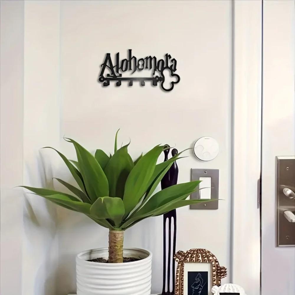 Настенный металлический держатель для ключей с крючками для ключей и вешалками