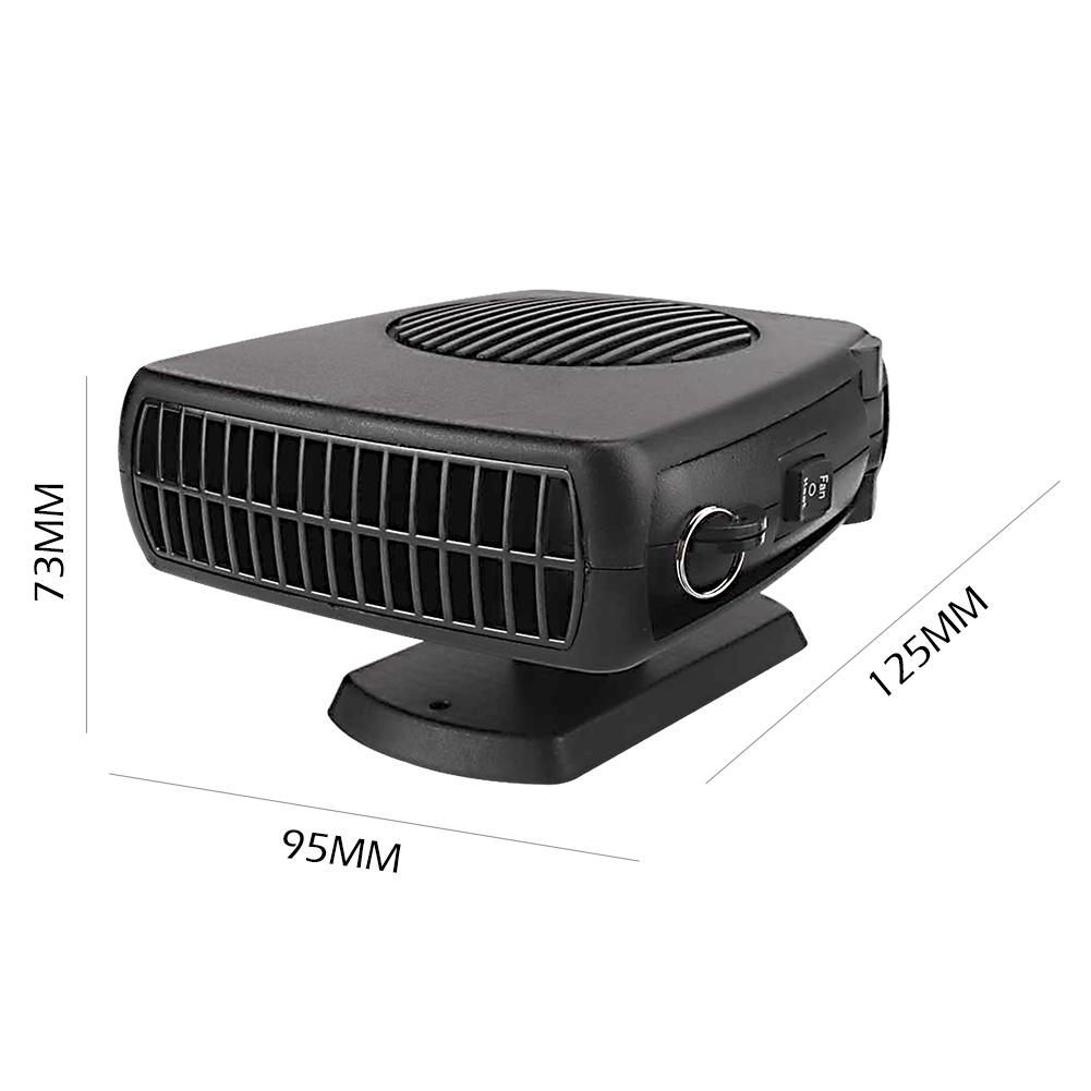 150W Windshield Defroster Durable Convenient 12V 24V Car Bus Truck Heater Portable Vehicle Windscreen Defroster Heating Fan