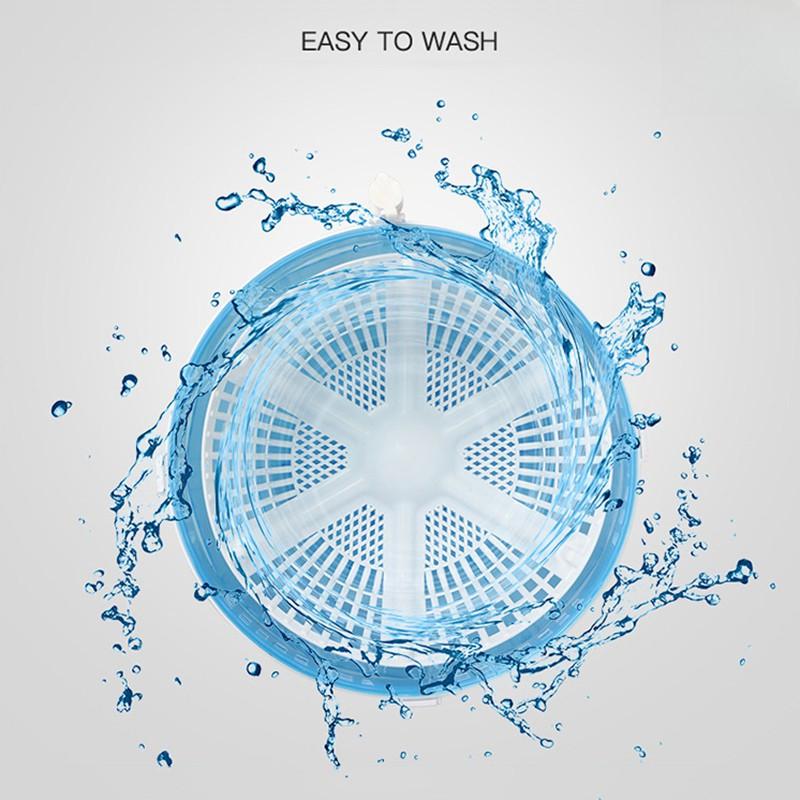 Manual Hand Crank Mini Washing Machine Portable Non-Electric Compact Laundry Dryer Dormitory Large Capacity Spin Dryer