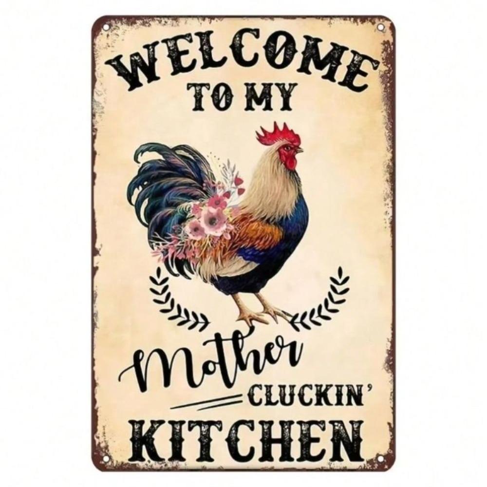 Retro Metal Wall Art Decor Tin Sign Poster Living Room Home Decoration 20x30cm