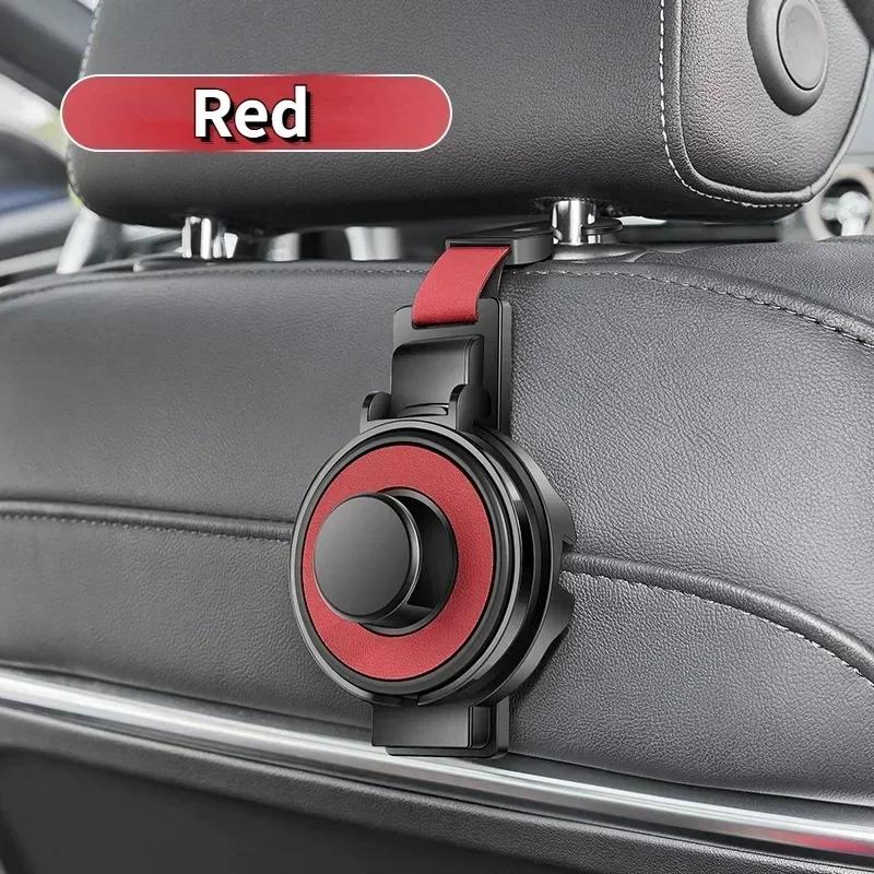

3 in 1 Car Cup Holder with Phone Holder and Car Purse Hook Foldable Car Seat Hook Multifunctional Hook for Car Seat Back червоний